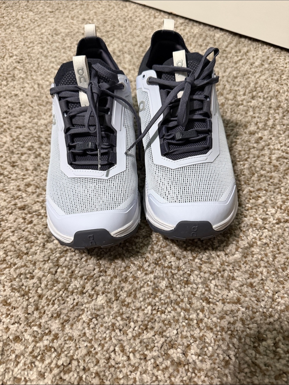 On Running Women's Athletic Sneakers- ice blue and navy